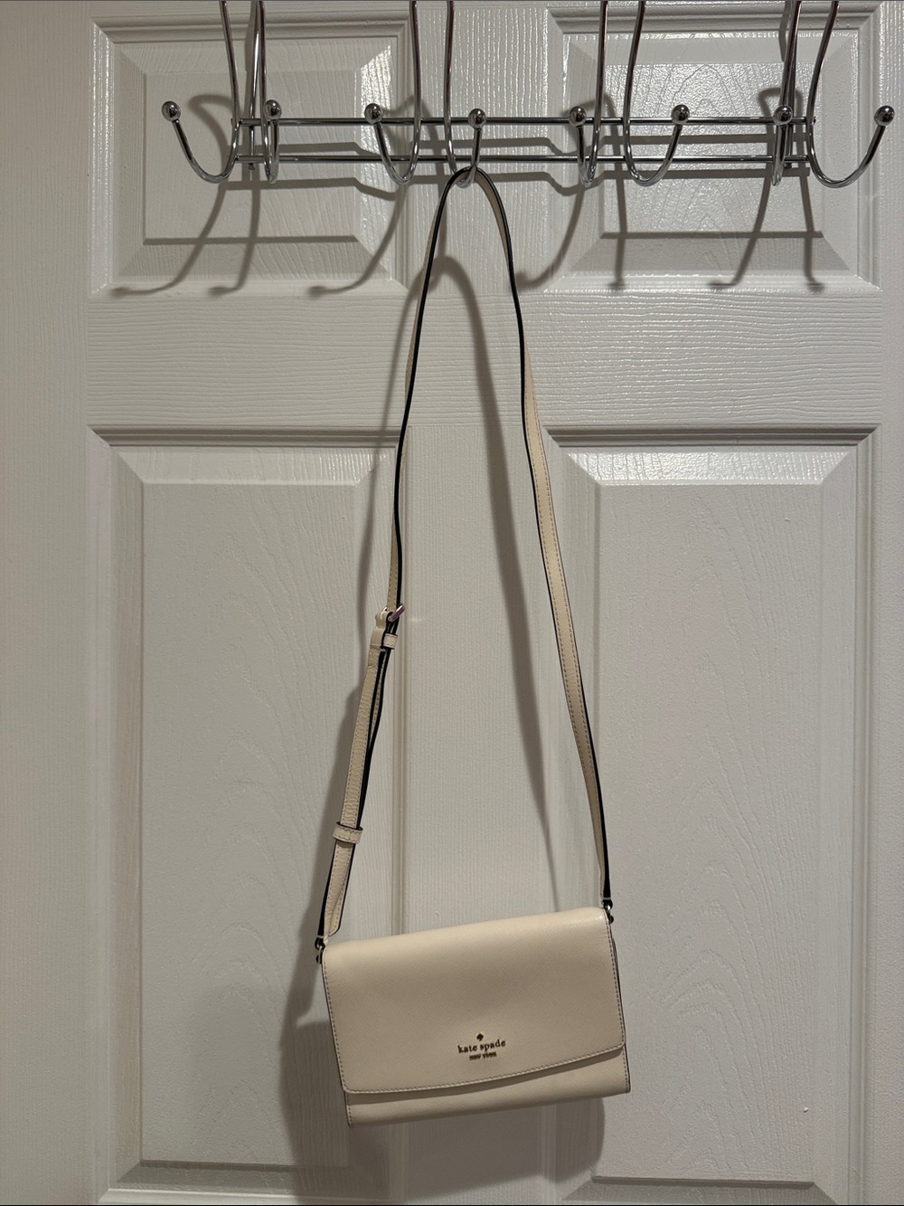 kate spade white Crossbody Bag with Adjustable Strap